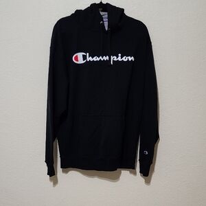 Champion Men's Black Hoodie Sweater